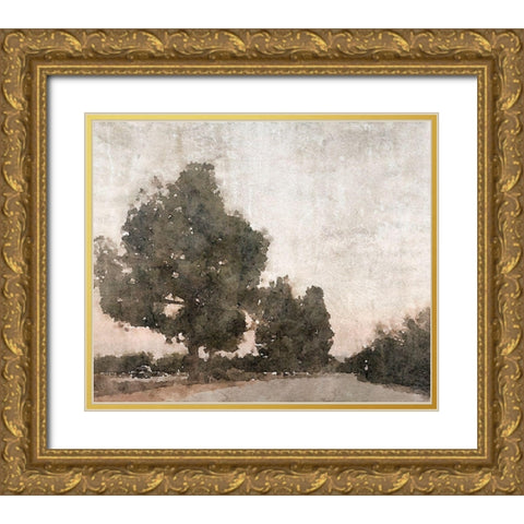 November Morning Mist III Gold Ornate Wood Framed Art Print with Double Matting by Orlov, Irena