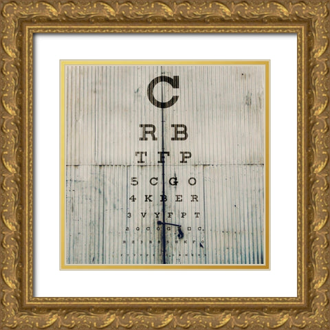 Found Symbols II Gold Ornate Wood Framed Art Print with Double Matting by Brown, Thomas