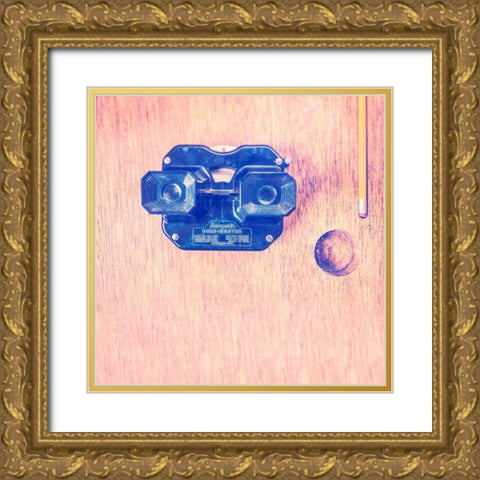 Vintage School I Gold Ornate Wood Framed Art Print with Double Matting by Brown, Thomas