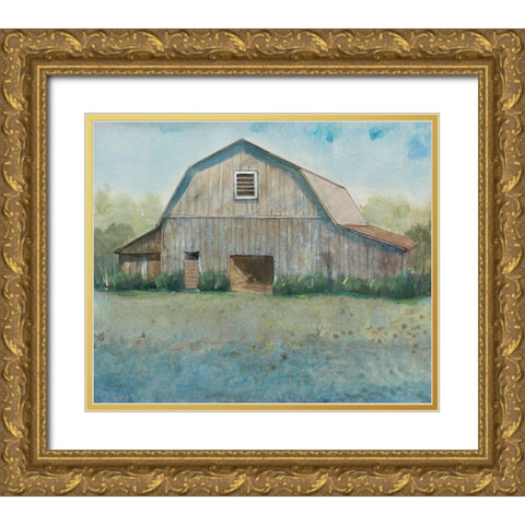 Country Life II Gold Ornate Wood Framed Art Print with Double Matting by OToole, Tim