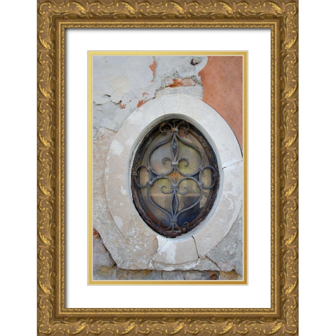 Windows and Doors of Venice I Gold Ornate Wood Framed Art Print with Double Matting by DeNardo, Laura