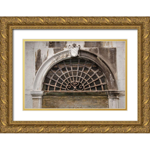 Windows and Doors of Venice XI Gold Ornate Wood Framed Art Print with Double Matting by DeNardo, Laura