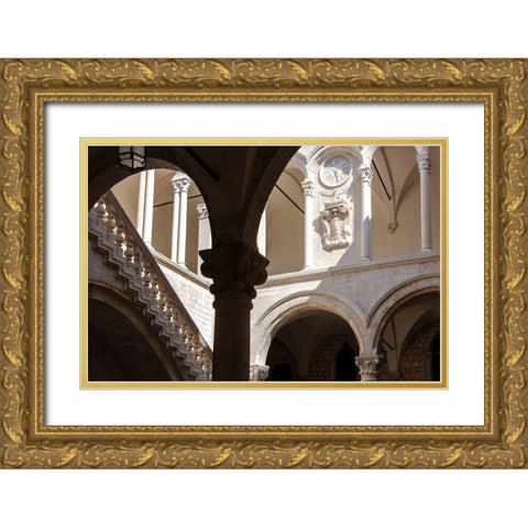 Inviting - Dubrovnik, Croatia Gold Ornate Wood Framed Art Print with Double Matting by DeNardo, Laura