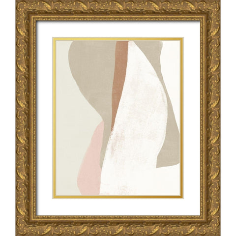 Symphonic Shapes V Gold Ornate Wood Framed Art Print with Double Matting by Vess, June Erica
