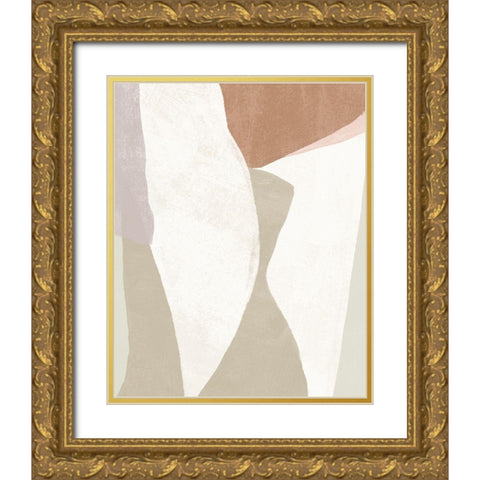 Symphonic Shapes VII Gold Ornate Wood Framed Art Print with Double Matting by Vess, June Erica