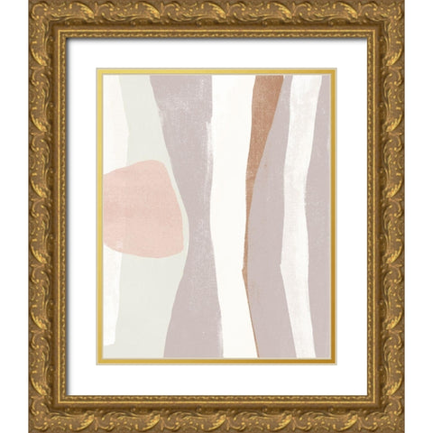 Symphonic Shapes VIII Gold Ornate Wood Framed Art Print with Double Matting by Vess, June Erica