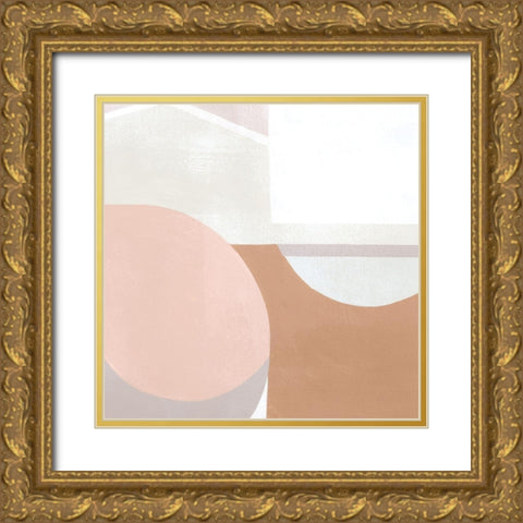Pastel Eclipse II Gold Ornate Wood Framed Art Print with Double Matting by Popp, Grace