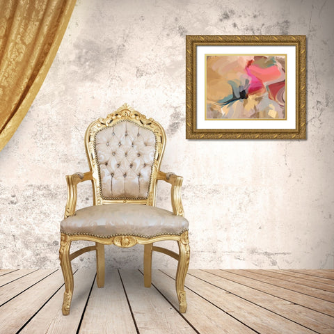 Charming Blend III Gold Ornate Wood Framed Art Print with Double Matting by Orlov, Irena