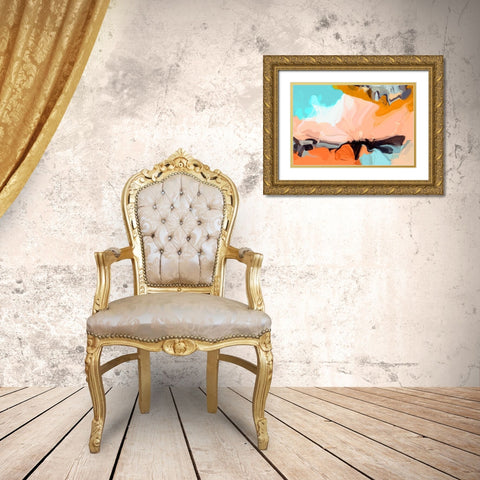 Playful Movement II Gold Ornate Wood Framed Art Print with Double Matting by Orlov, Irena