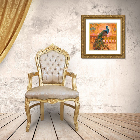 Animal Utopia I Gold Ornate Wood Framed Art Print with Double Matting by Evelia Designs