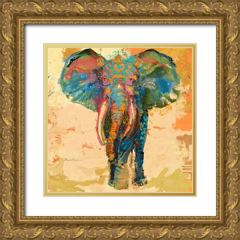 Animal Utopia III Gold Ornate Wood Framed Art Print with Double Matting by Evelia Designs