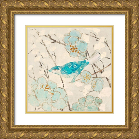 Avian Dreams II Gold Ornate Wood Framed Art Print with Double Matting by Evelia Designs