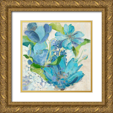 Chic Providence I Gold Ornate Wood Framed Art Print with Double Matting by Evelia Designs