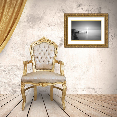 Morning Tranquility Gold Ornate Wood Framed Art Print with Double Matting by Dautlich, Nick