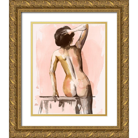 Roma II Gold Ornate Wood Framed Art Print with Double Matting by Popp, Grace