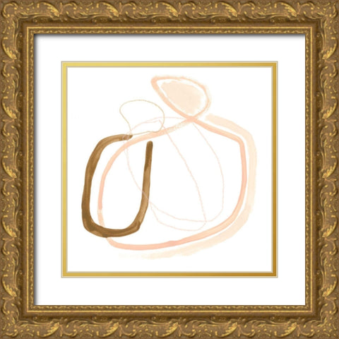 Minimal Vibration III Gold Ornate Wood Framed Art Print with Double Matting by Vess, June Erica