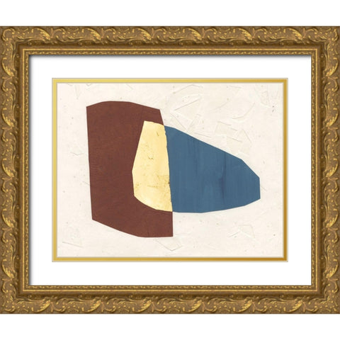 Organic Overlay I Gold Ornate Wood Framed Art Print with Double Matting by Stramel, Renee W.