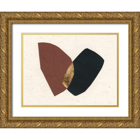 Organic Overlay II Gold Ornate Wood Framed Art Print with Double Matting by Stramel, Renee W.