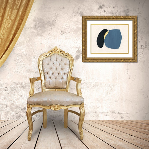Organic Overlay III Gold Ornate Wood Framed Art Print with Double Matting by Stramel, Renee W.