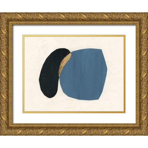 Organic Overlay III Gold Ornate Wood Framed Art Print with Double Matting by Stramel, Renee W.