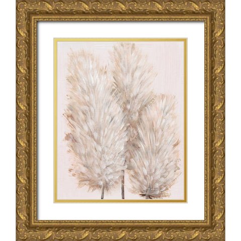 Pampas Grass IV Gold Ornate Wood Framed Art Print with Double Matting by OToole, Tim