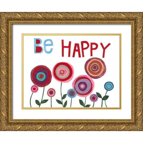 Garden Sentiment II Gold Ornate Wood Framed Art Print with Double Matting by Moore, Regina