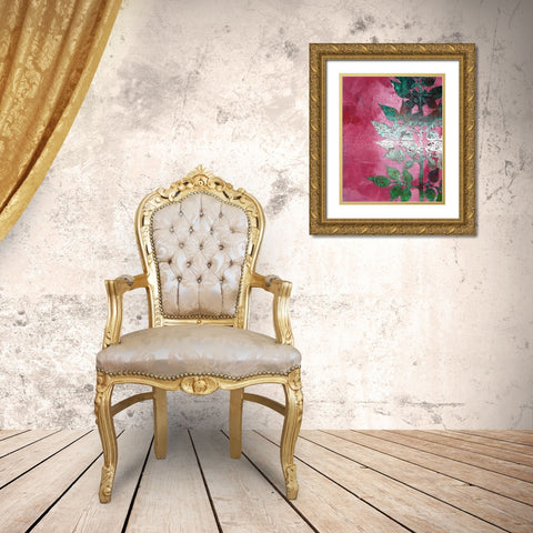 Mono Branch I Gold Ornate Wood Framed Art Print with Double Matting by Moore, Regina