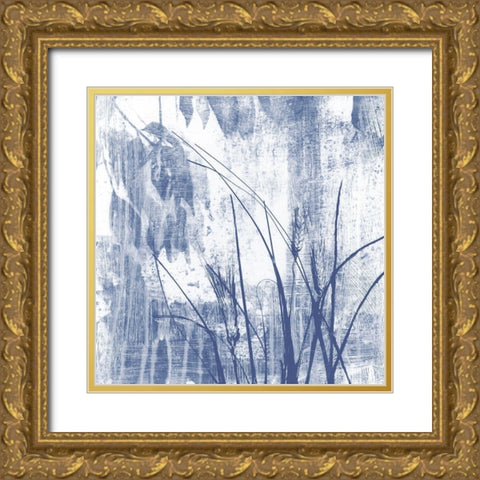 Indigo Exposure I Gold Ornate Wood Framed Art Print with Double Matting by Goldberger, Jennifer