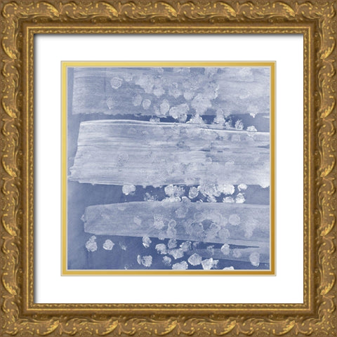Indigo Rule IV Gold Ornate Wood Framed Art Print with Double Matting by Meagher, Megan