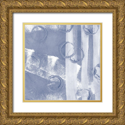 Indigo Rule IX Gold Ornate Wood Framed Art Print with Double Matting by Meagher, Megan