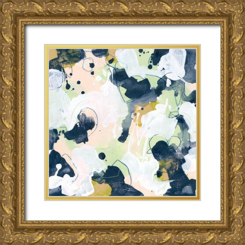 Cellular Patina I Gold Ornate Wood Framed Art Print with Double Matting by Vess, June Erica