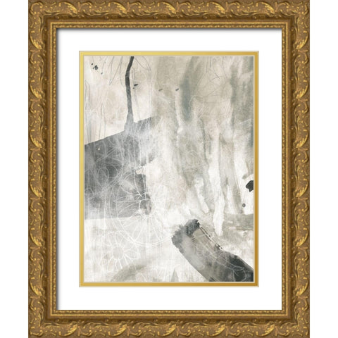 Stonewash III Gold Ornate Wood Framed Art Print with Double Matting by Vess, June Erica