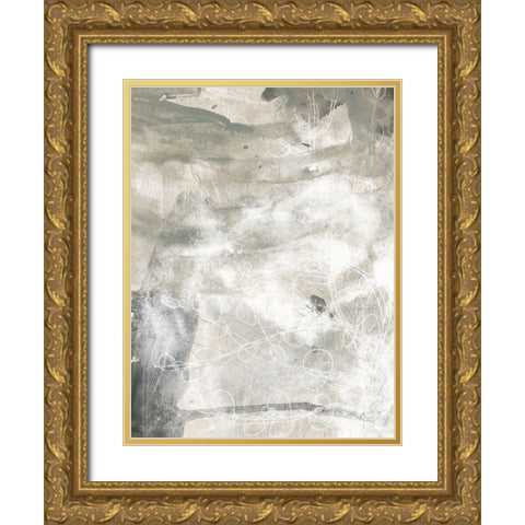 Stonewash IV Gold Ornate Wood Framed Art Print with Double Matting by Vess, June Erica