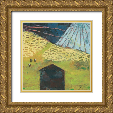Bear Valley Barn II Gold Ornate Wood Framed Art Print with Double Matting by Jachimiec, Sue