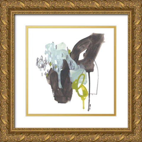 Moon Drop I Gold Ornate Wood Framed Art Print with Double Matting by Vess, June Erica