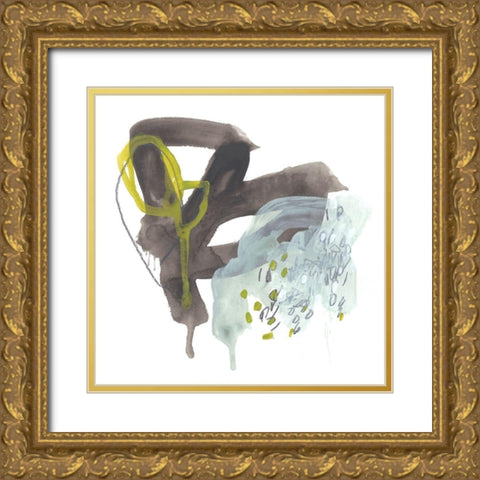 Moon Drop II Gold Ornate Wood Framed Art Print with Double Matting by Vess, June Erica