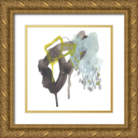 Moon Drop III Gold Ornate Wood Framed Art Print with Double Matting by Vess, June Erica