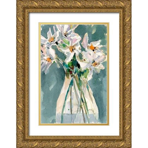 A Daisy Moment I Gold Ornate Wood Framed Art Print with Double Matting by Dixon, Samuel
