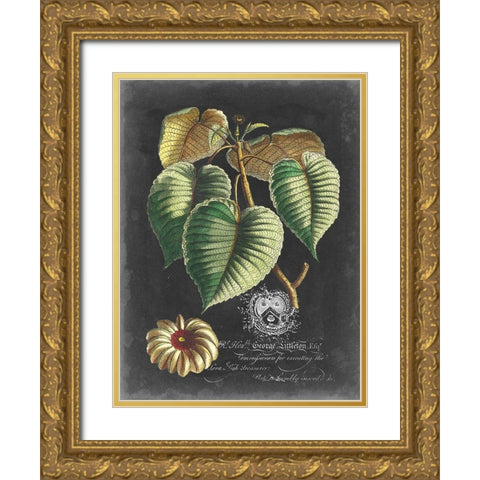 Royal Foliage I Gold Ornate Wood Framed Art Print with Double Matting by Vision Studio