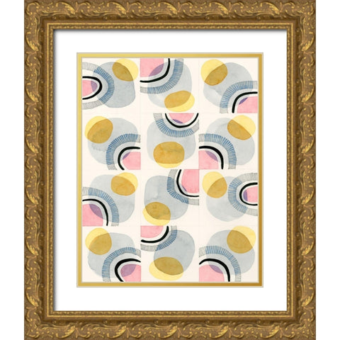 Wink Gold Ornate Wood Framed Art Print with Double Matting by Galapon, Nikki