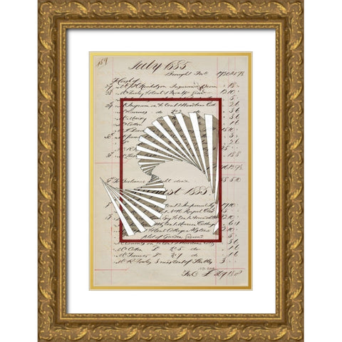 Journal Sketches XVIII Gold Ornate Wood Framed Art Print with Double Matting by Galapon, Nikki
