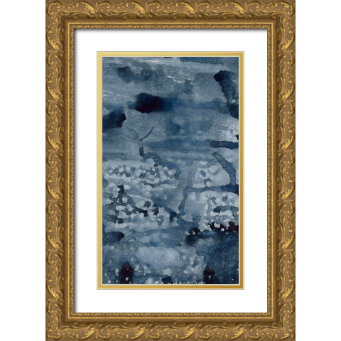 Spindrift I Gold Ornate Wood Framed Art Print with Double Matting by Binder, Vanessa