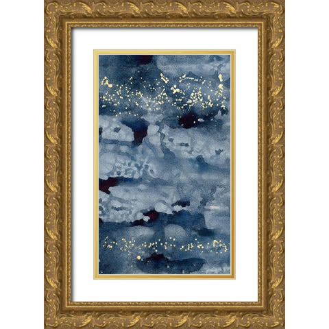 Spindrift II Gold Ornate Wood Framed Art Print with Double Matting by Binder, Vanessa