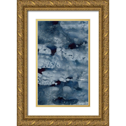Spindrift II Gold Ornate Wood Framed Art Print with Double Matting by Binder, Vanessa