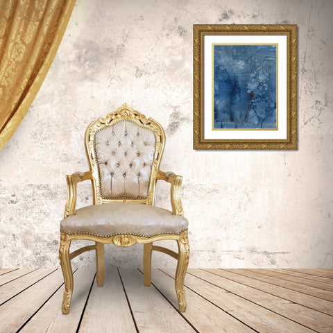 Blue River II Gold Ornate Wood Framed Art Print with Double Matting by Binder, Vanessa