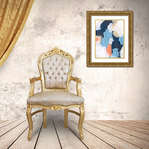 Network Connection I Gold Ornate Wood Framed Art Print with Double Matting by Vess, June Erica