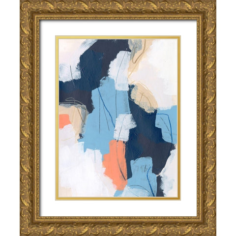 Network Connection I Gold Ornate Wood Framed Art Print with Double Matting by Vess, June Erica