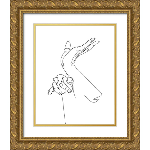 Magic Hands II Gold Ornate Wood Framed Art Print with Double Matting by Popp, Grace