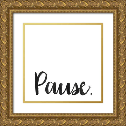 Simple Mantras II Gold Ornate Wood Framed Art Print with Double Matting by Popp, Grace