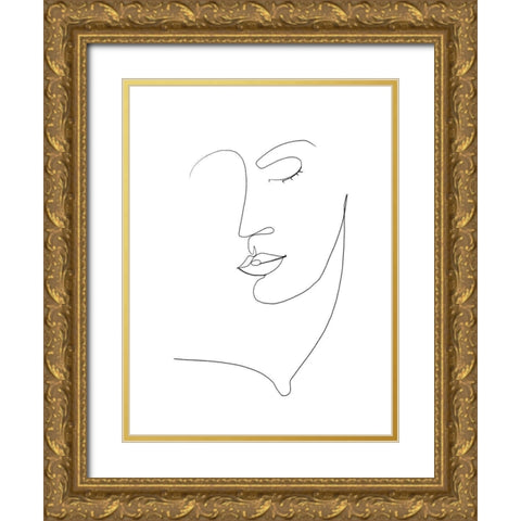 Memory of Her I Gold Ornate Wood Framed Art Print with Double Matting by Popp, Grace